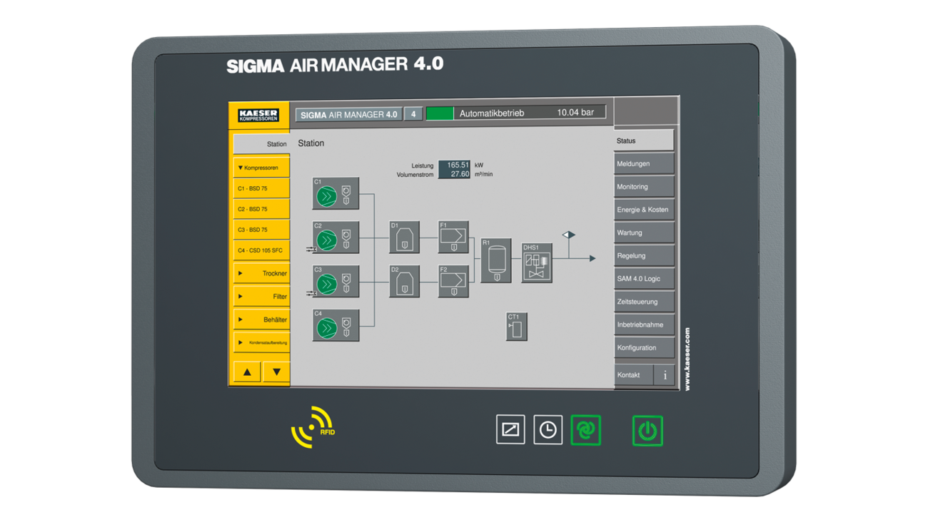 Kaeser Sigma Air Manager 4.0 Air Compressors Team Air Center