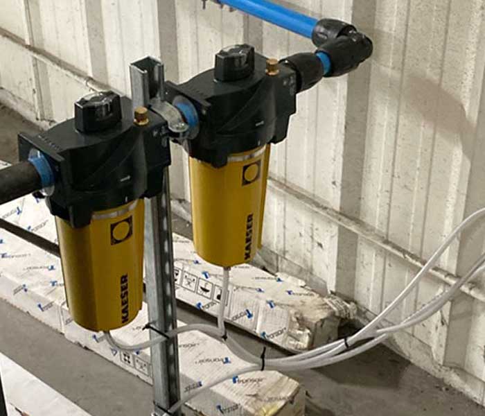 installation for compressed air systems